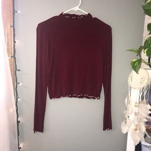 Forever 21 Mock-Neck Long Sleeve